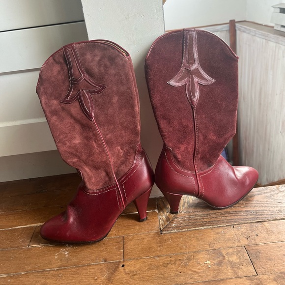 Peoples Shoes - Elegant Burgundy Heeled Boots